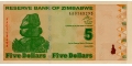 Zimbabwe 5 2009 UNC P-93